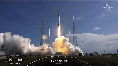 SpaceX Launches Egyptian Nilesat 301 Satellite From Space Force Station in Florida.