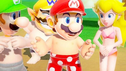 Mario Party Superstars ☀️Mario vs Luigi vs Peach vs Daisy - Beach Party