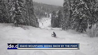 Tons of snow at Brundage Mountain