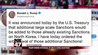 Trump sparks confusion with tweet on North Korea related sanctions