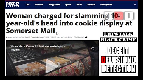 From Kroger to Walmart. Blacks on the Loose - Deceit Delusion Detection