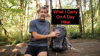 What I Carry On A Day Hike