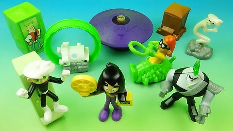 2005 DANNY PHANTOM set of 8 BURGER KING FIGURES FULL COLLECTION VIDEO REVIEW