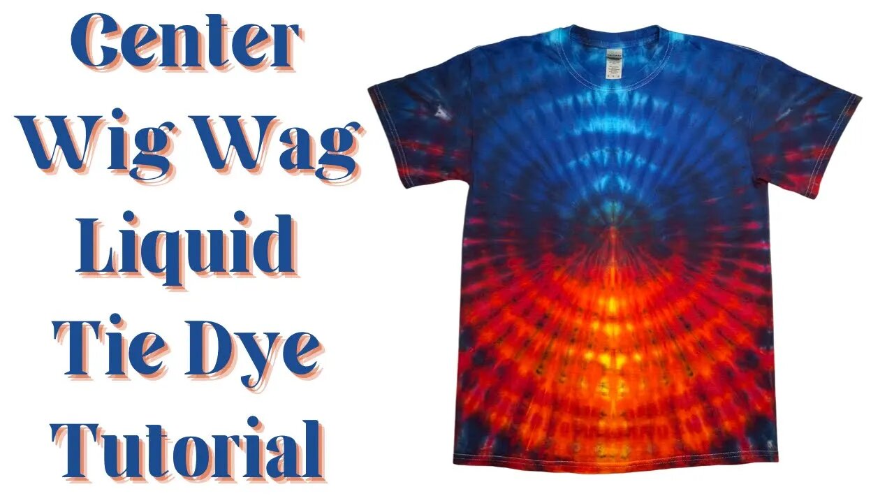 Tie Dye Designs Wig Wag Center Fold Liquid Tie Dye Tutorial