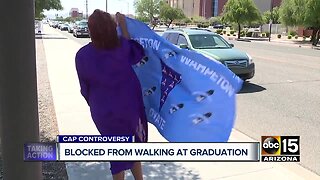 Valley senior turned away at graduation because of decorated cap
