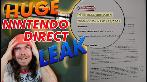 HUGE Nintendo Direct January 2021 LEAK!? Switch Pro, Mario Odyssey 2, and Breath of the Wild 2!!