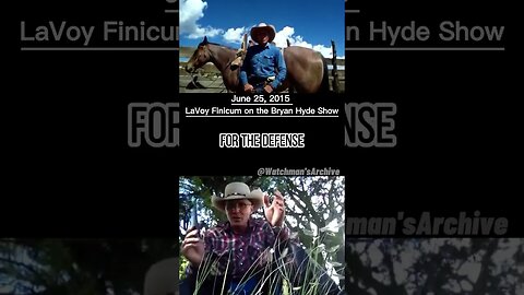 Why The Federal Government Cannot Own Land - LaVoy Finicum