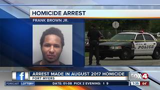 Fort Myers man arrested in connection with August shooting death