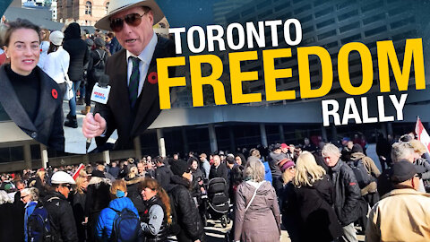Hundreds gather for prayers and protest against COVID tyranny in Toronto