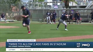 Twins allow limited amount of fans
