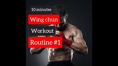 10 minutes Wing chun workout Exercise _ Routine #1 _ punching and moving