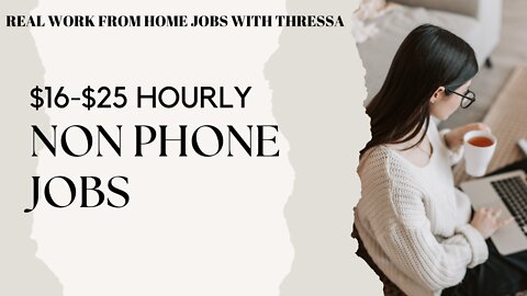 *Non Phone!!!!* $16-$25/HR Online Work From Home Jobs| Apply ASAP