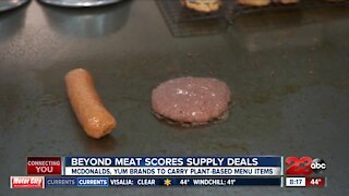 Beyond Meat scores supply deals with McDonald's and Yum Brands