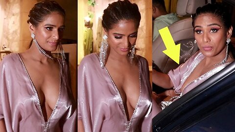 Uff Baapre!! Baap Sabki Ganti Baj Gayi 😱👀 Poonam Pandey In Braless Outfit Flaunnts Her HUge Figur