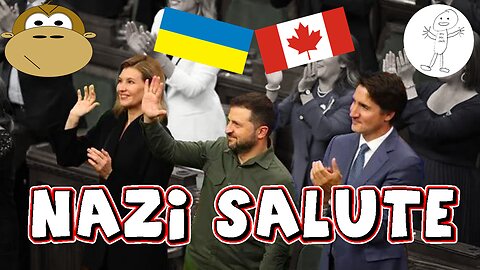 NAZI SALUTE: Zelensky, Trudeau Cheer Actual Literal Nazi - MITAM