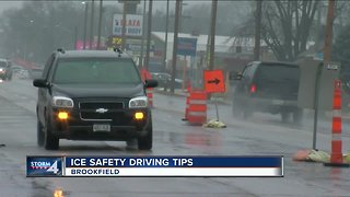 Ice safety driving tips on New Year's Eve