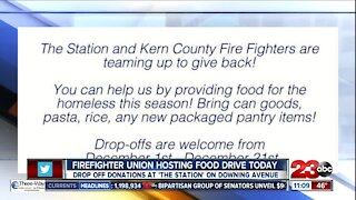 Kern County Firefighter's Union hosting food drive in honor of Giving Tuesday