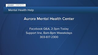 Aurora Mental Health offering help on social media