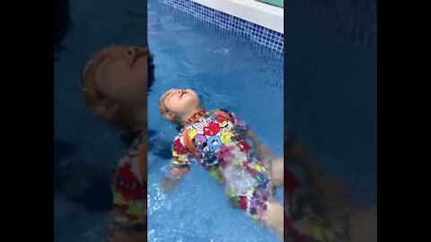 Baby playing In water