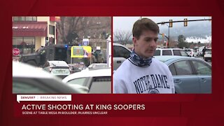 'Multiple gun shots for sure': Eyewitness describes active shooter scene inside Boulder King Soopers