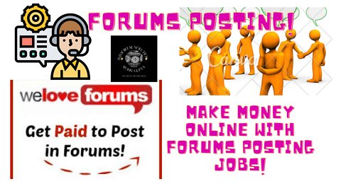 Make money online with Forums Posting-Forums Posting JobsCHECK THE DESCRIPTION BELOW FOR MORE#forums