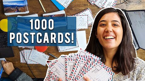 I sent 1000 postcards to subscribers | 100k Special | #PostcardfromTanya | Tanya Khanijow