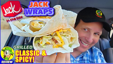 Jack In The Box® GRILLED JACK WRAPS Review 🃏♨️🍗🌯 CLASSIC & SPICY! 🔥 Peep THIS Out! 🕵️‍♂️