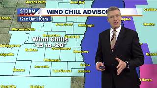 Wind chill advisory begins at midnight
