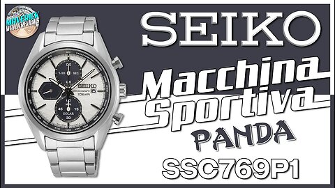 New Seiko Panda Chronograph! | Seiko Macchina Sportiva 100m Solar Quartz SSC769P1 Unbox & Review