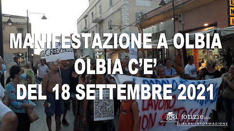 Manifestazione Olbia 18 Settembre 2021