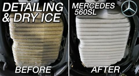Mercedes 560SL R107 RESTORATION DETAILING & Dry Ice Cleaning