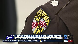 Maryland State Police partners with Army to give vets jobs