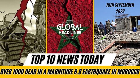 World News Today | Powerful 6.8 magnitude earthquake in morocco today | Ukraine war news