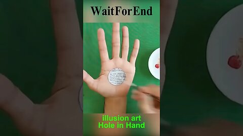 Hole In Hand Illusion Art By Mr Crafty #halloween #illusion #art #respect #shorts