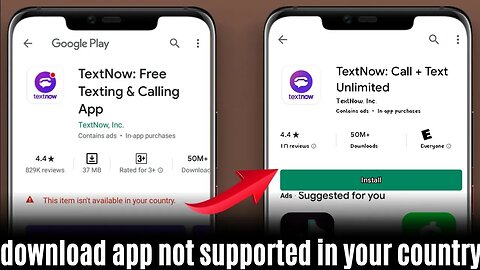 How to download app not supported in your country on playstore