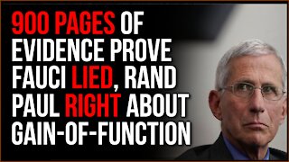 The Intercept Gets 900 PAGES Of Covid Research PROVING Fauci LIED, Rand Paul Was RIGHT