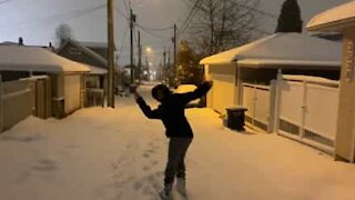 Streets turned into ski slopes after snowstorm