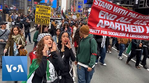 New York City: Hundreds Attend pro-Israel and pro-Palestinian Protests | VOA News