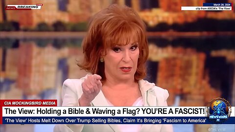 The View: Those Who Hold Bibles & Wave American Flags are FASCISTS!