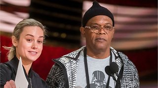 Brie Larson And Samuel L. Jackson Sing Together During Interview