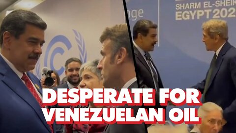 Europe and US meet with Venezuela's real President Maduro, desperate for lower oil prices
