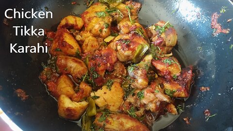 Chicken Tikka Karahi | Chicken Karahi Recipe | Tikka Boti | Smoke Chicken Karahi