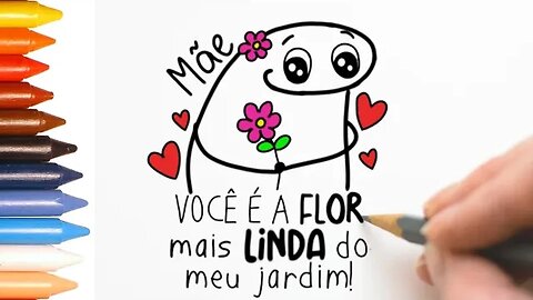 COMO DESENHAR UM DESENHO PARA DIA DAS MÃES #diadasmães