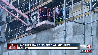 Worker falls at Arthrex in Naples