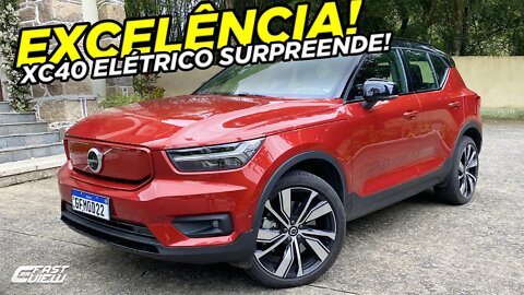 NOVO VOLVO XC40 RECHARGE 100% ELÉTRICO 2022 FICHA TÉCNICA, AUTONOMIA, PREÇO E DETALHES!