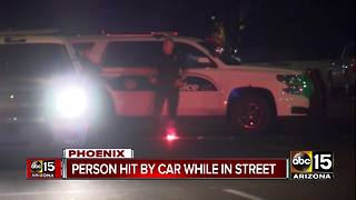 Pedestrian struck by car in Phoenix