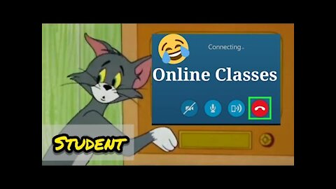 Online Classes Funny video🤣_Tom and jerry online class whatsapp status