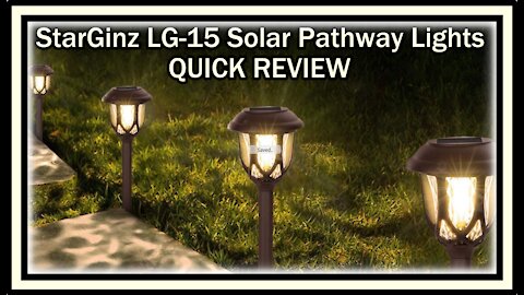 StarGinz LG-15 Solar Lights Outdoor Decorative 10 Packs Solar Pathway Lights QUICK REVIEW