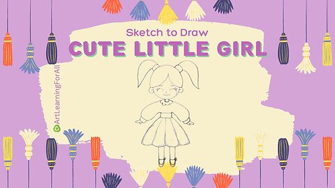 🎨✏️ Learn to Draw a Cute Little Girl: Perfect for Kids and Beginners! 👧🖼️