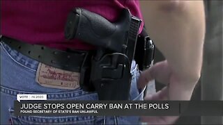 Judge stops open carry ban at the polls